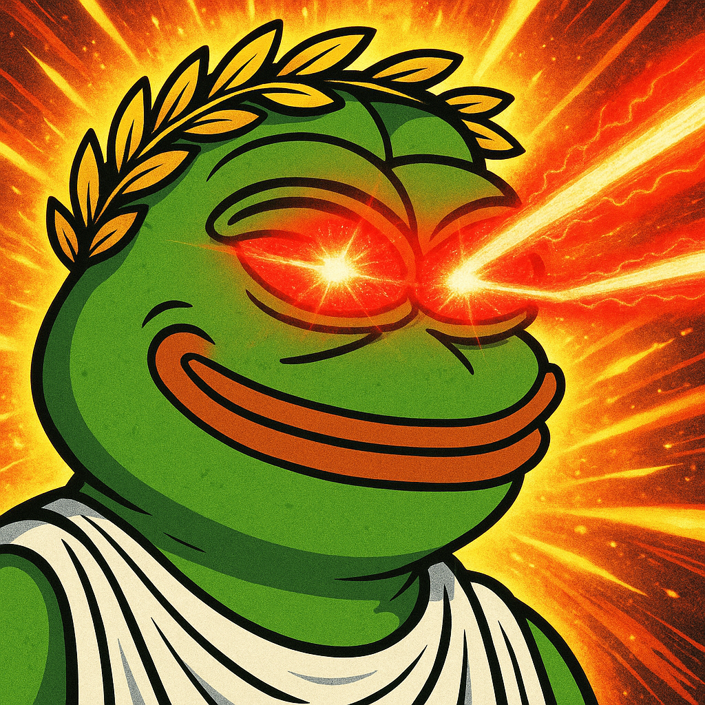 Plato Frog Laser Eyes